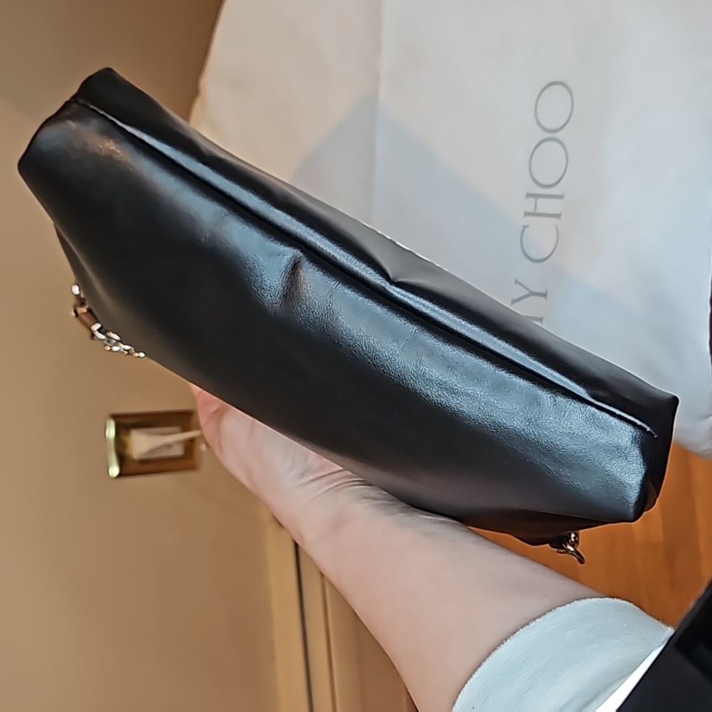 JIMMY CHOO Callie logo-print leather shoulder bag - Picture 9 of 15